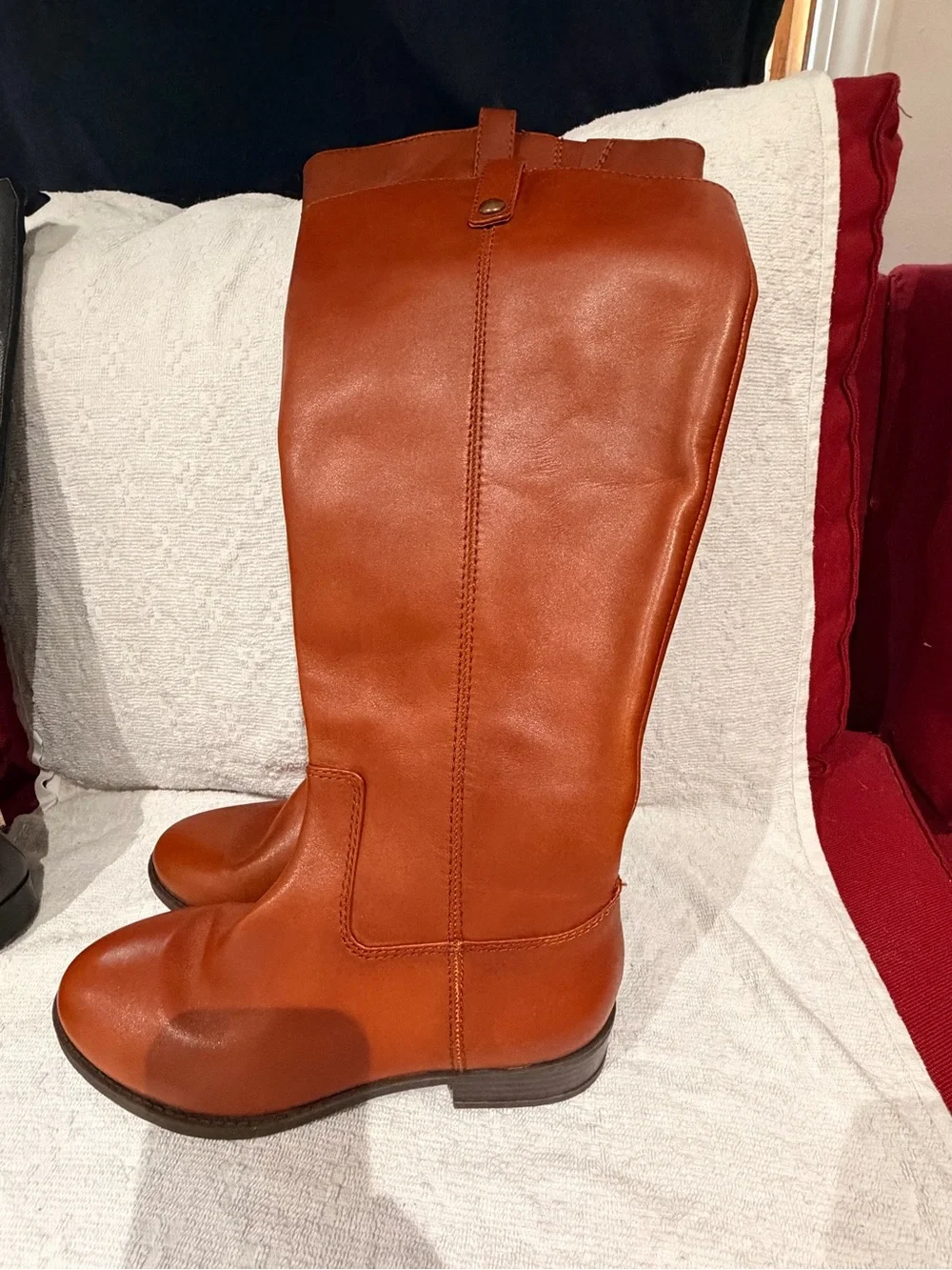 INC International Concepts Women's Over-the-Knee Boots - Cognac Brown